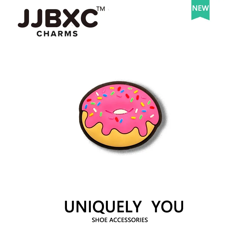 Фото JJBXC CHARM пряжка для обуви аксессуары для обуви пончик конфеты медведь светодиодный торт DIY модные украшения для обуви подходят для кроссовок №4