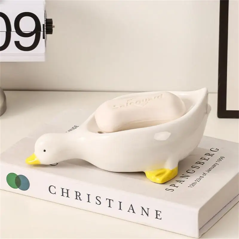 

Table Soap Storage Shelf Restroom Organizers Ceramic Bathroom Product Drain Soap Dish Soap Storage Rack Self Draining Soap Box