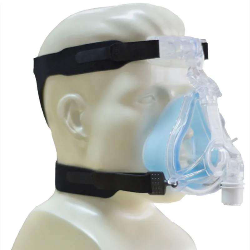 ComfortGel Blue Full Face Mask with Headgear Mouth Nasal Full Mask Breathing Apparatus for Sleep Apnea Nasal Anti Snoring