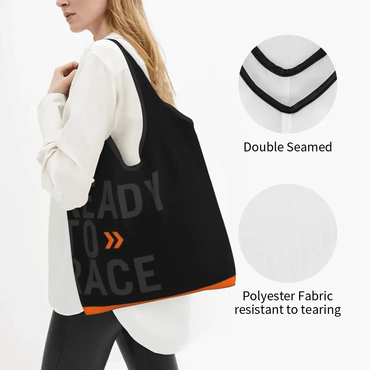 Сумка-тоут для продуктов стирающаяся вместительная сумка мотокросса