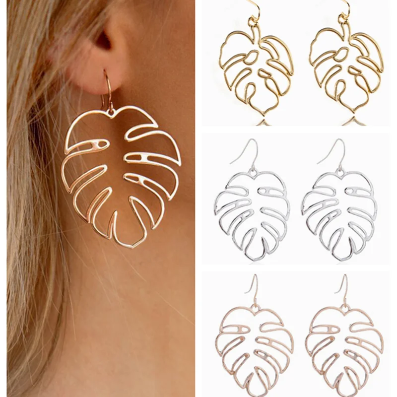 

Vintage Leaf Stud Earrings For Women Drop Statement Earings Fashion Jewelry 2022 Fashion Female Jewelry