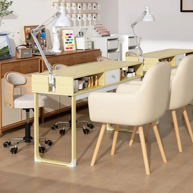 Современный стол для макияжа столы ногтей ящик маникюра женские простые белые