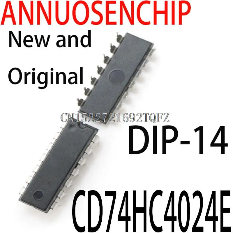 10PCS New and Original 74HC4024 DIP-14 CD74HC4024E | Integrated Circuits