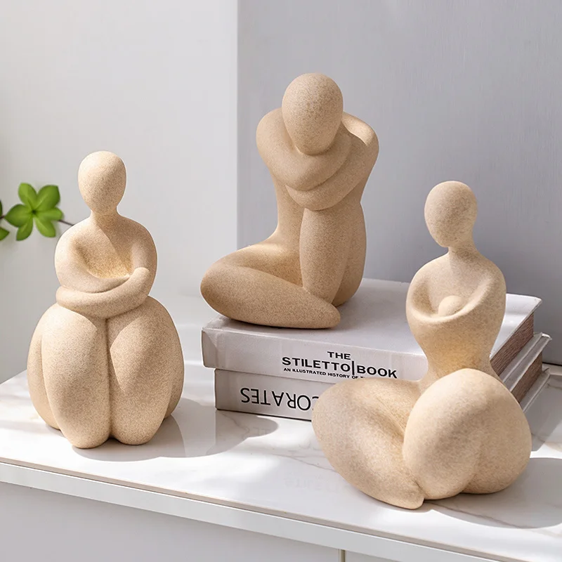 

Style Abstract Thinker Figure Sculpture Modern Art Decor Resin Craft Living Room Home Decoration Accessories office decor