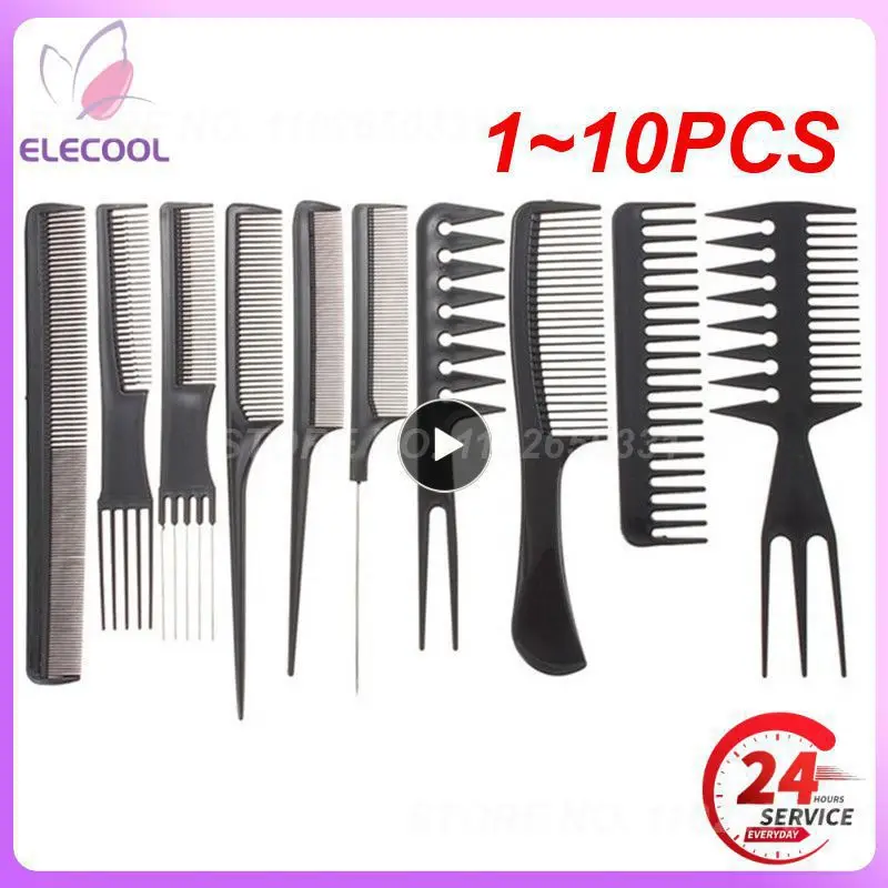 

1~10PCS Barber Hairdressing Combs Multifunction Hair Detangler Comb Anti-static Haircare Hairstyling Tool Set Stylist