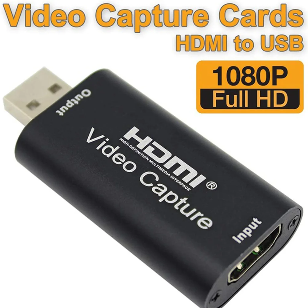 

USB 2,0 Карта видеозахвата 1080P HDMI-совместимый видеорегистратор для прямой трансляции запись для PS4 XBOX Phone Game DVD HD Camera