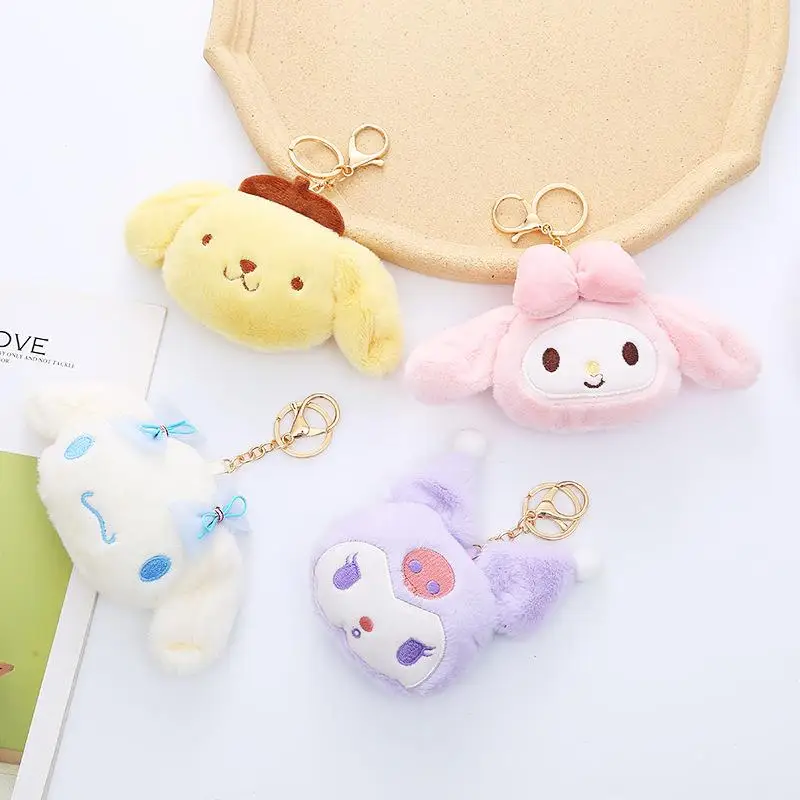 

Cute Sanrio Mymelody Keychain Female Cartoon Plush Keychain Backpack Pendant Shoulder Bag Accessories Children Couple Gift