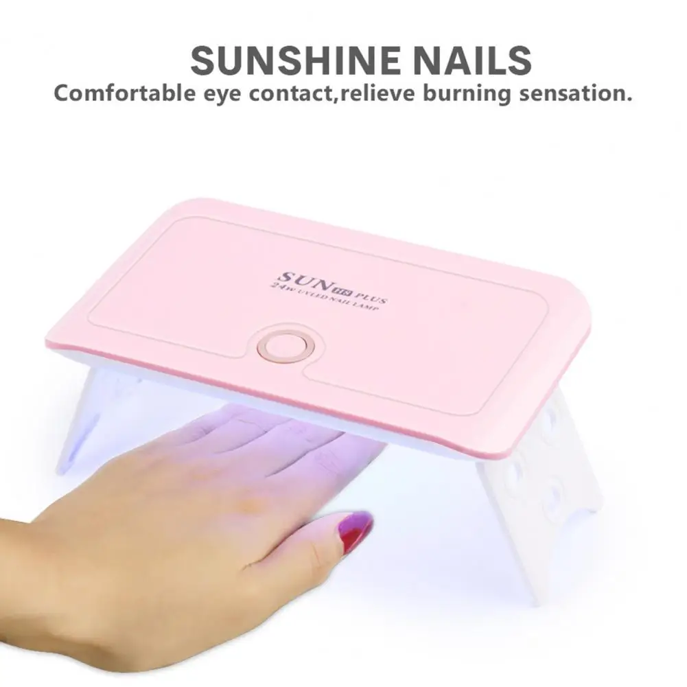 1 Set LED Lamp For Manicure 24W Mini UV Lamp Nail Dryer For Curing All UV Gel Nail Polish With USB Sun Light Nail Art Tool