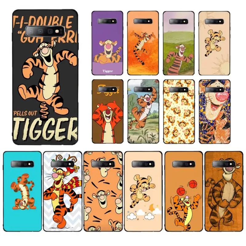 

Disney Cartoon Tigger Phone Case for Samsung S10 21 20 9 8 plus lite S20 UlTRA 7edge