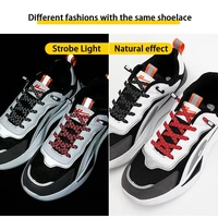 2022 reflective no tie shoelaces elastic laces sneakers flat shoe laces without ties kids adult shoelace one size fits all shoes