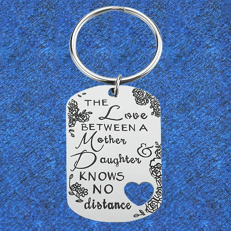 

Подарок на день матери брелок Подвеска металлический подарок для матери дочери брелок для ключей любовь между мамой дочерью не знает расст...