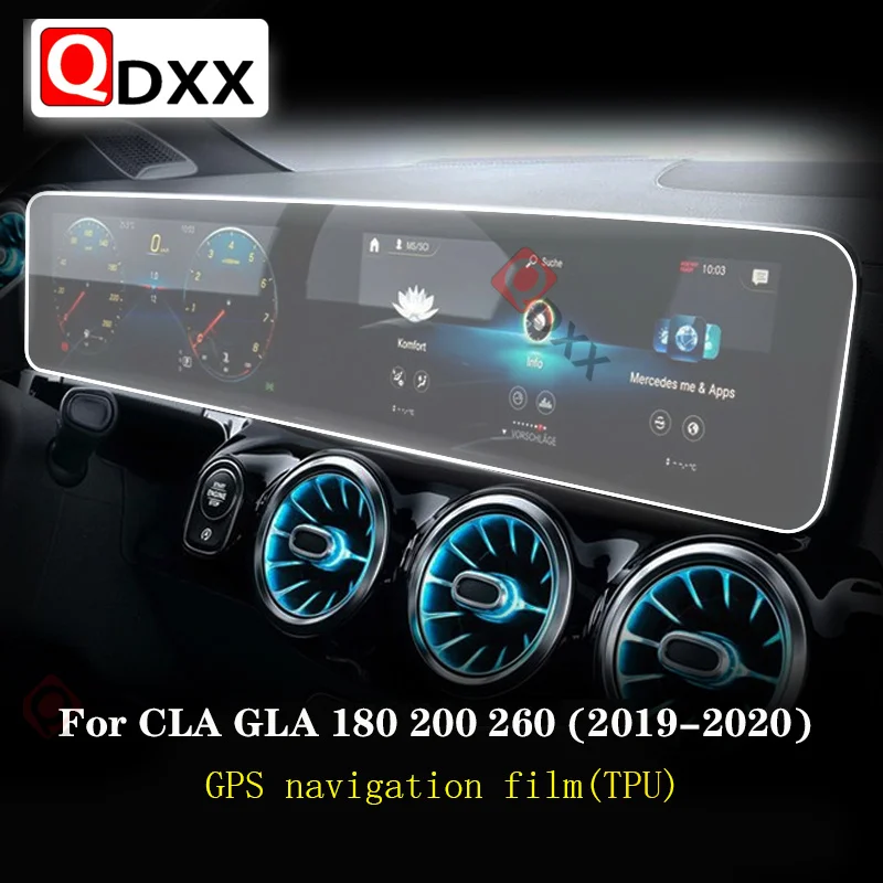 For Mercedes Benz CLA GLA H247 200 250 260 2019-2022Car GPS navigation film LCD screen TPU interior protective film Anti-scratch