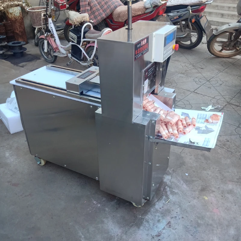 

Новинка, домашняя кухонная электрическая нож PBOBP для замороженного мяса, резак из нержавеющей стали для продуктов, машинка для нарезки, автоматическая доставка мяса, нескользящая