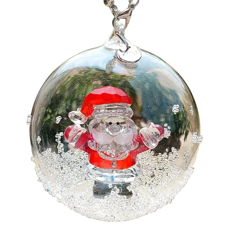 

Christmas Ball Ornament Gift Ball Car Pendant Crystal Pendant Christmas Tree Decorations Santa Claus Pendant with
