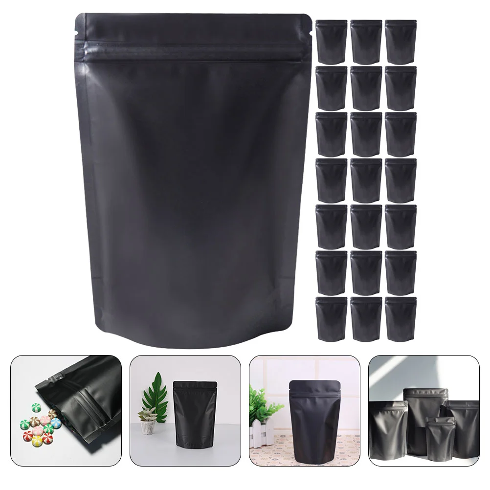 

100 Pcs Bag Large Coffee Bean Pouch Packaging Bags Candy Storage Containers Resealable Food Stand