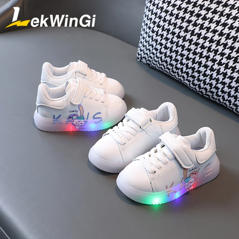 

Size 21-30 Children's Led Glowing Sneakers Sports Shoes for Boys Girls Lightweight Anti-slip Sneakers Luminous tenis infantil