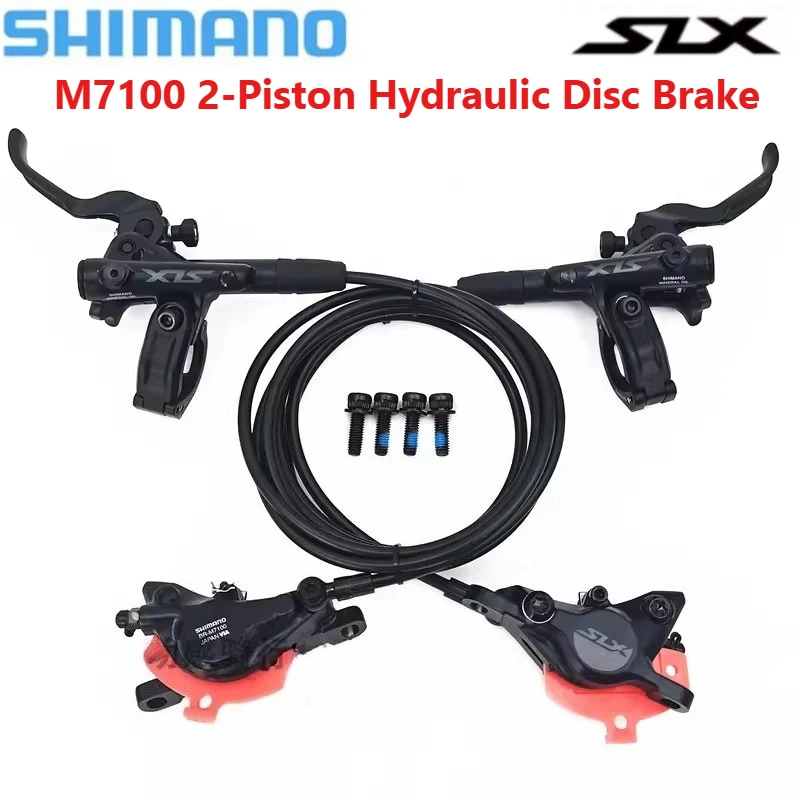 Фото Гидравлический дисковый тормоз SHIMANO SLX M7100 для велосипедов, 2-поршневой, для МТБ №1