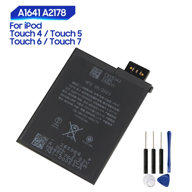 New Replacement Battery For iPod Touch7 Touch 7 6 4 5 Touch6 Touc5 A2178 A1421 A1509 A1367 A1574 A1641 Rechargeable Battery