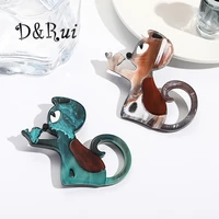drui cute cartoon acrylic cat brooches enamel animal pin for women men coat package decoration casual party brooch pins gifts