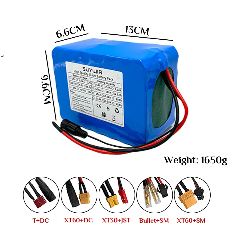 

18650Li-ionbatterypack 7S5P29.4V17500mah Built-in Smart BMS for Electric Bicycle Unicycle Scooterwheelchair with29.4V 2A Charger