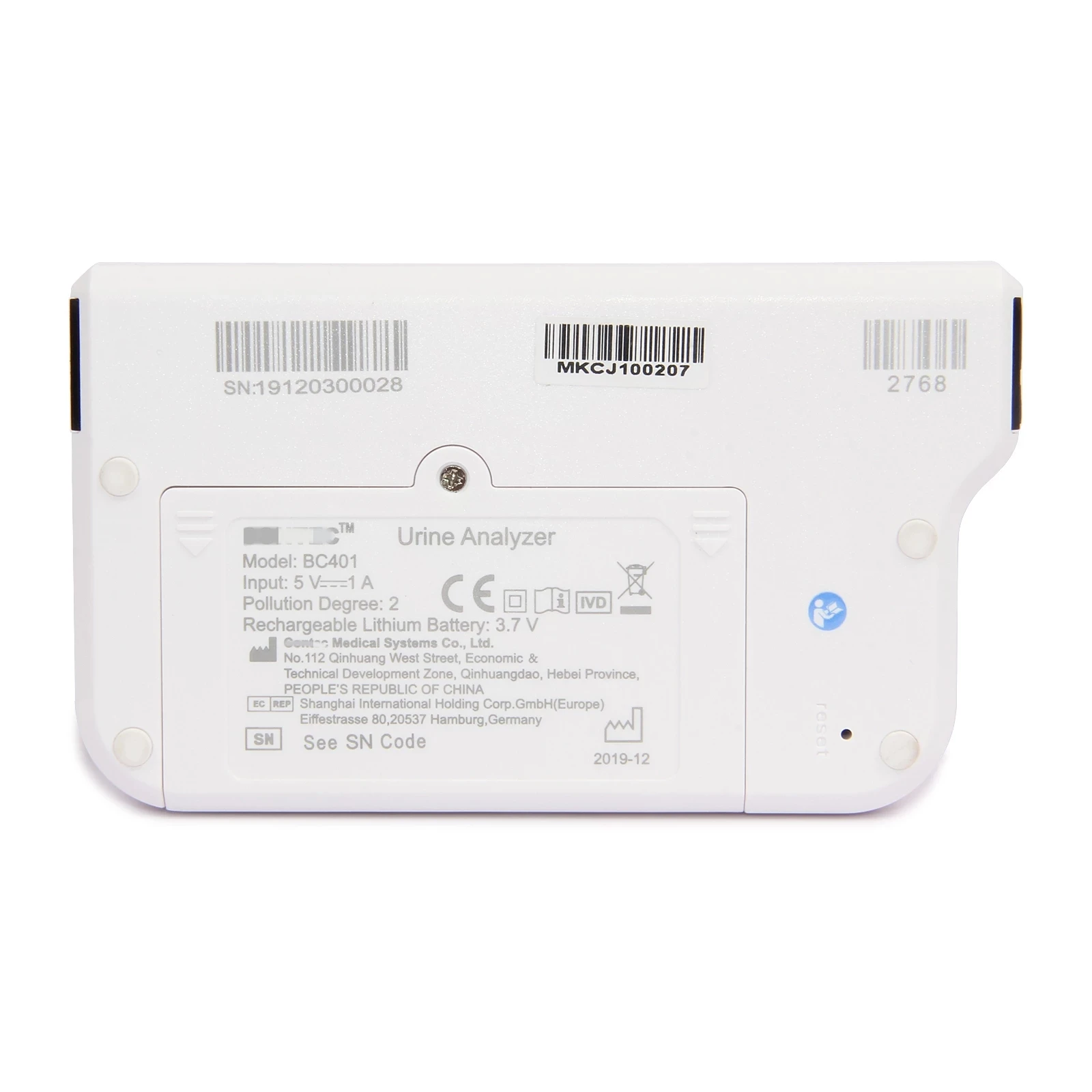 Цифровой ветеринарный анализатор мочи для домашних животных 11 параметров BC401