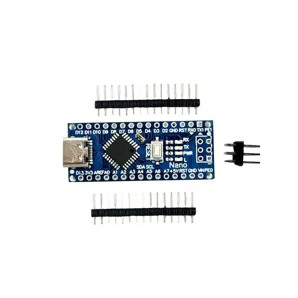 Плата микроконтроллера Nano V3.0 для Arduino с USB-драйвером CH340 16 МГц ATmega328P