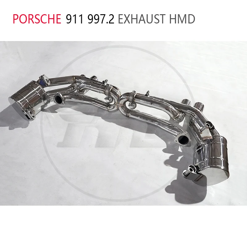

HMD Stainless Steel Material Catback Exhaust System Manifold for Porsche 997.2 Auto Modification Electronic Valve Muffler