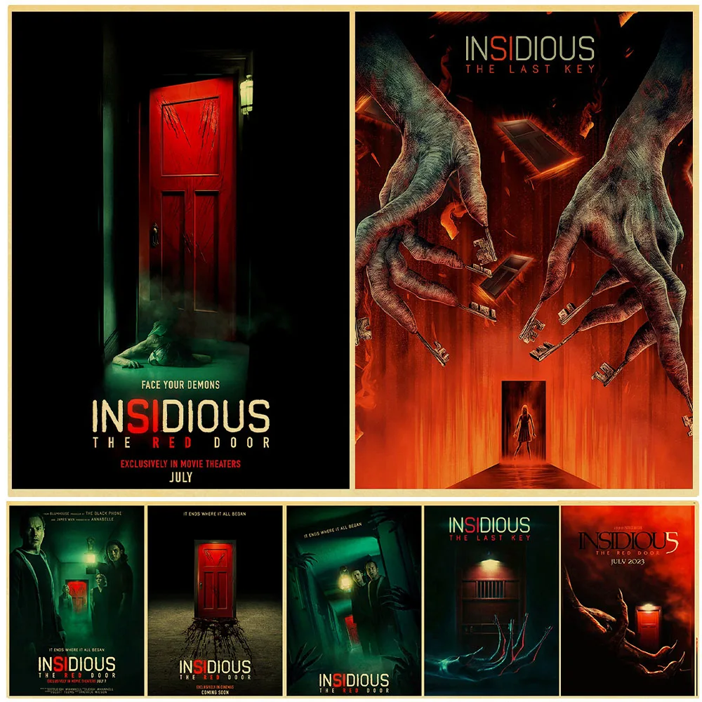 

Movie Insidious Chapter 45 Vintage Posters Collection Horror Thriller Classic Kraft Paper DIY Room Bedroom Dormitory Club Decor
