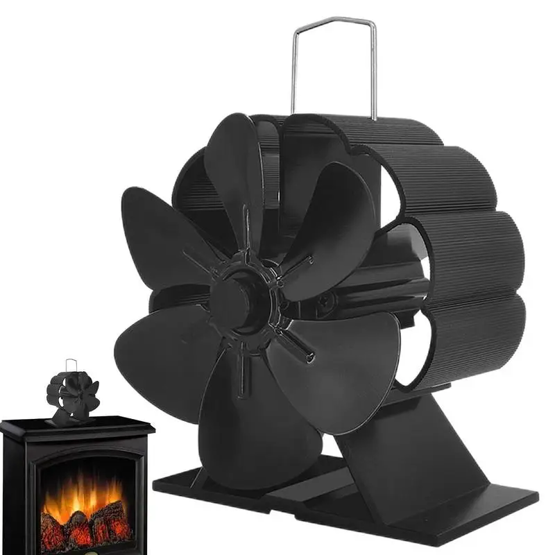 

Wood Stove Fan Fireplace Fans Heat Operated Quiet Stove Accessory Indoor For Circulating Warm Air For Log Burner Wood Burning