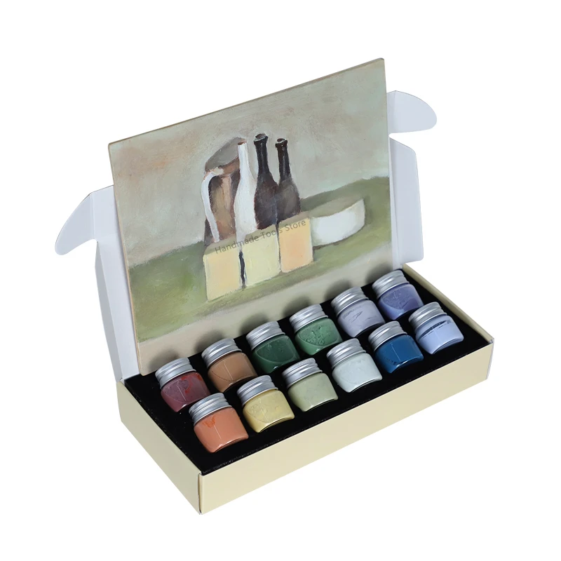 

12-Color Pottery Clay Art Underglaze Watercolor Paint Morandi Color Glaze DIY Ceramic Coloring Jingdezhen High Temperature Glaze