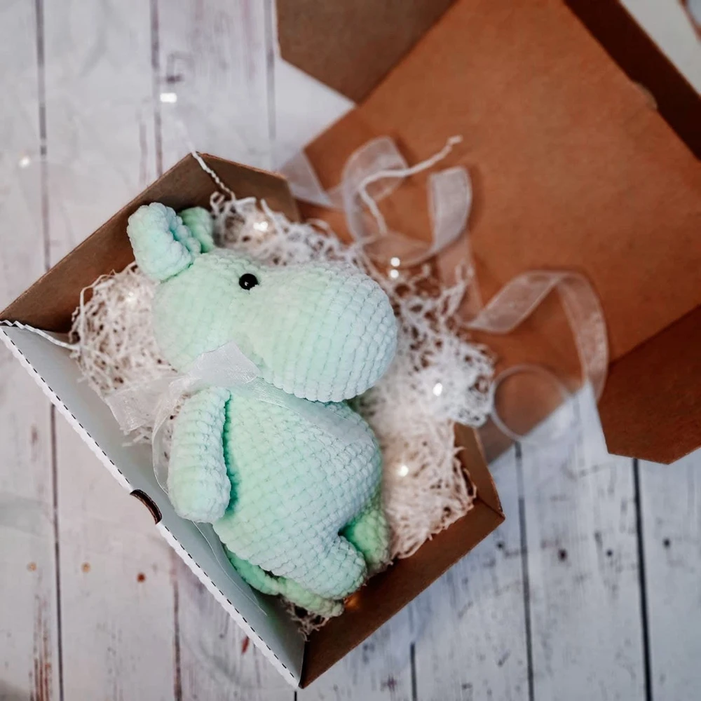 Soft toy plush mummy troll knitted handmade 24 cm |