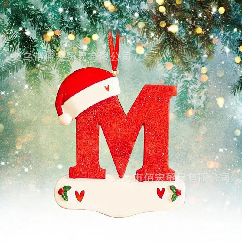 1 шт., украшение для рождественской елки для дома, кулон с буквой 2025, подвеска на Рождество, 2026, новогодний декор, украшение, аксессуары Noel