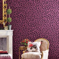 Modern Pink Leopard Wallpaper Bedroom Living Room Background Wall Clothing Store Wall paper Theme Hotel Decoration Art Sticker