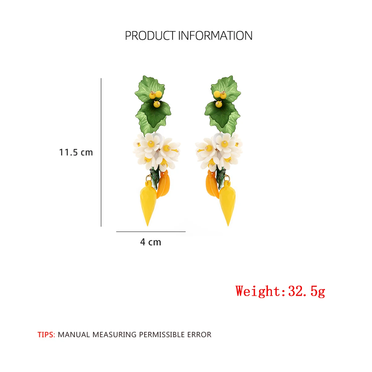 2024 ZAA Acrylic Resin Plant Flower Drop Earrings for Women Personality Jewelry Holiday Party Gifts