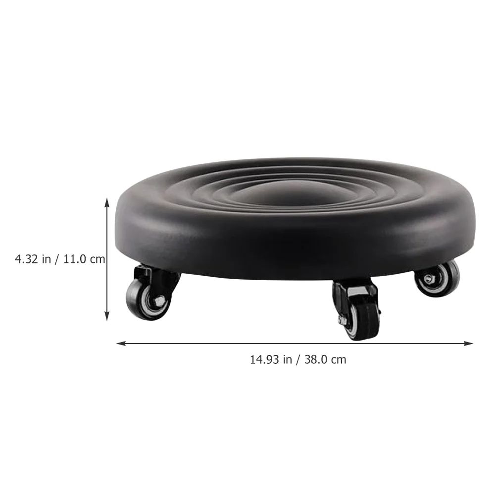 

Step Stools Kids Pulley Rolling Wheels Small Bathroom Anti-slip Footstool Child