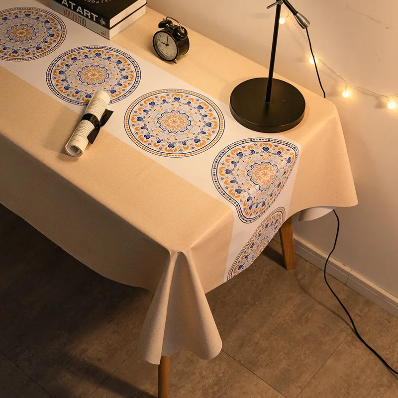 

Cloth art disposable tablecloth grid cloth PVC table cloth cover table mat _Jes4789