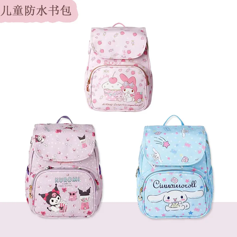 

Hello Kitty My Melody Cute Cartoon School Bag Girl Kawaii Backpack Sanrio 1-4 Years Old Flip Backpack for Children Birthday Gift