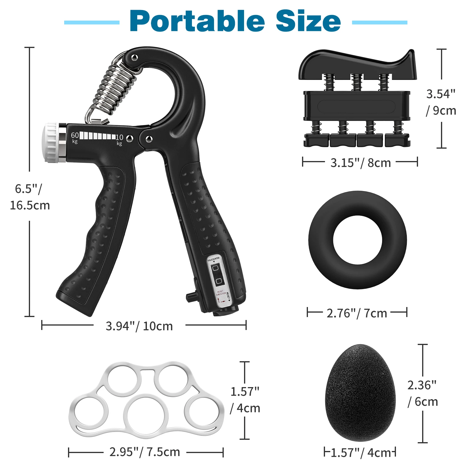 10-60 кг ручной эспандер фитнес тренажер с динамометром для пальцев и запястья