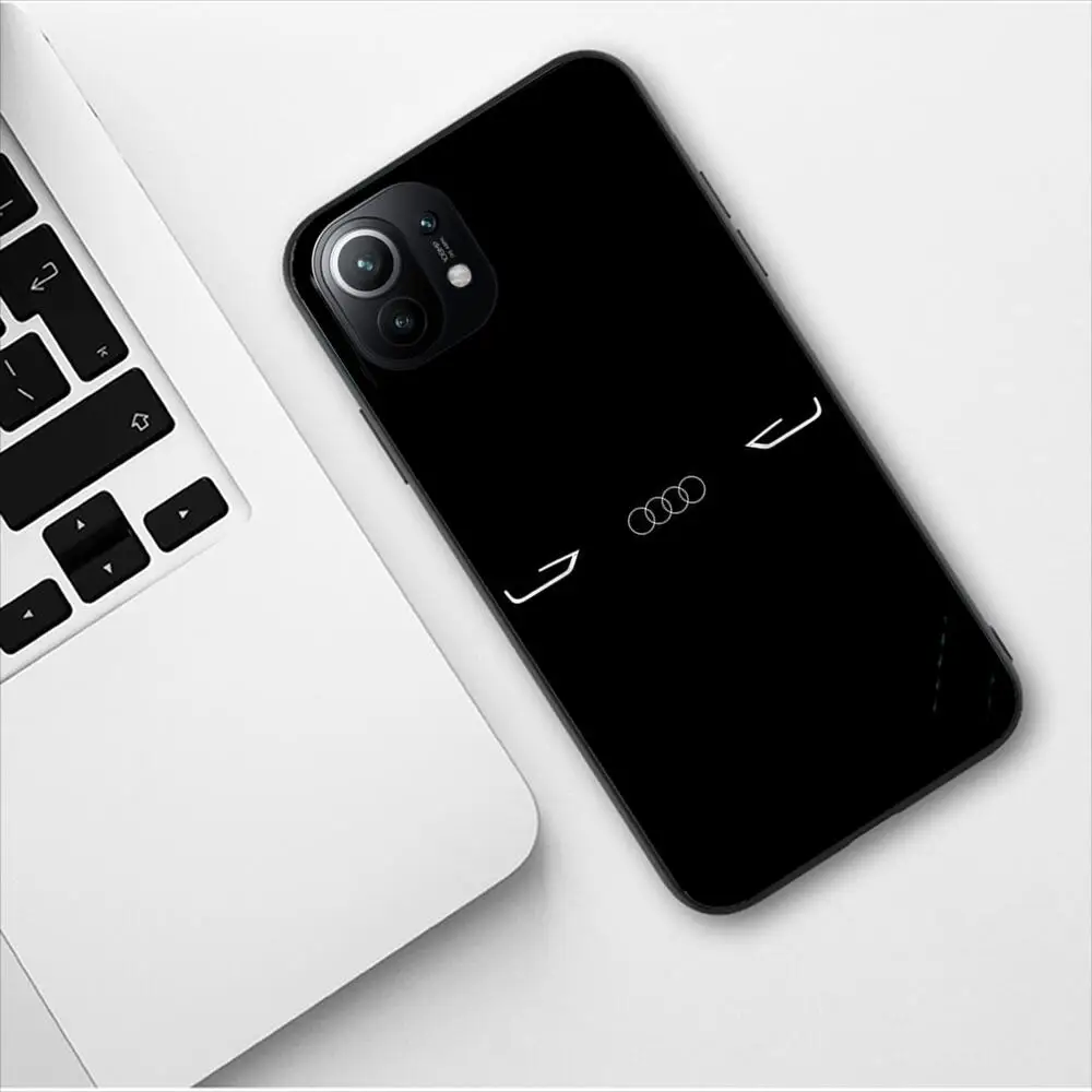 Audi Sports Car LOGO Phone Case For Xiaomi 13 12 11T 9 11 10C 9T 8 9SE 11i Lite Ultra Note10 Poco F3 M4 M3 Pro Black Soft Covers