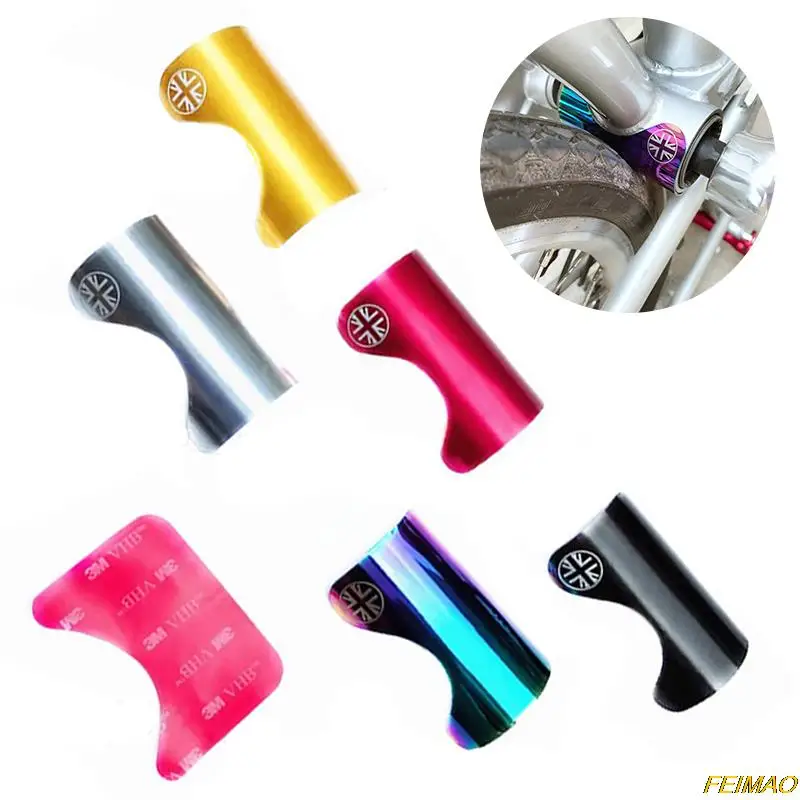 

Aluminium Bicycle Frame Protector Pads For Brompton Folding Bike Bottom Bracket BB Sticker Protect Guard Pads