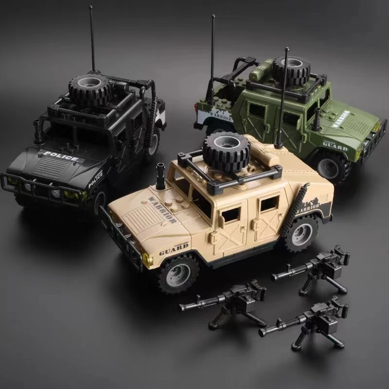 1/72 г. Детский конструктор Hummer специальный полицейский автомобиль