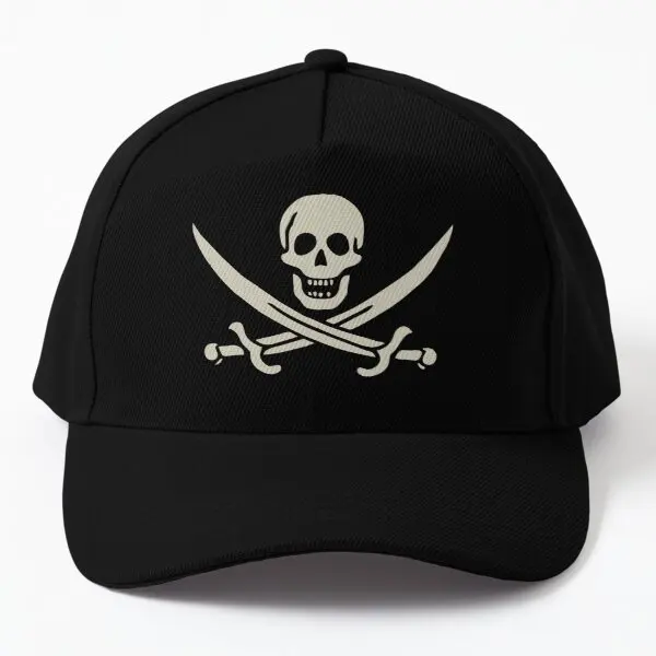

Pirate Jack Rackham Calico Jack Baseball Cap Hat Bonnet Sun Sport Czapka Fish Printed Spring Mens Hip Hop Snapback Black