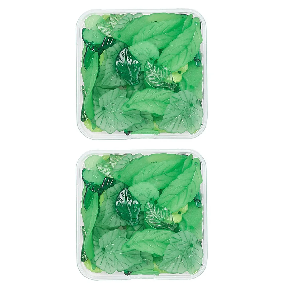 

Leaf Leaves Charms Charm Green Jewelry Pendants Making Maple Earring Necklace Acrylic Bracelet Bead Dangle Enamel Mini Fake