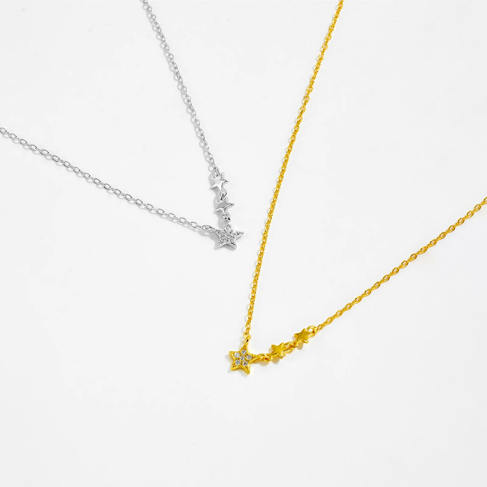 LOZOYA Небесное очаровательное ожерелье из стерлингового серебра 925 пробы для пар с