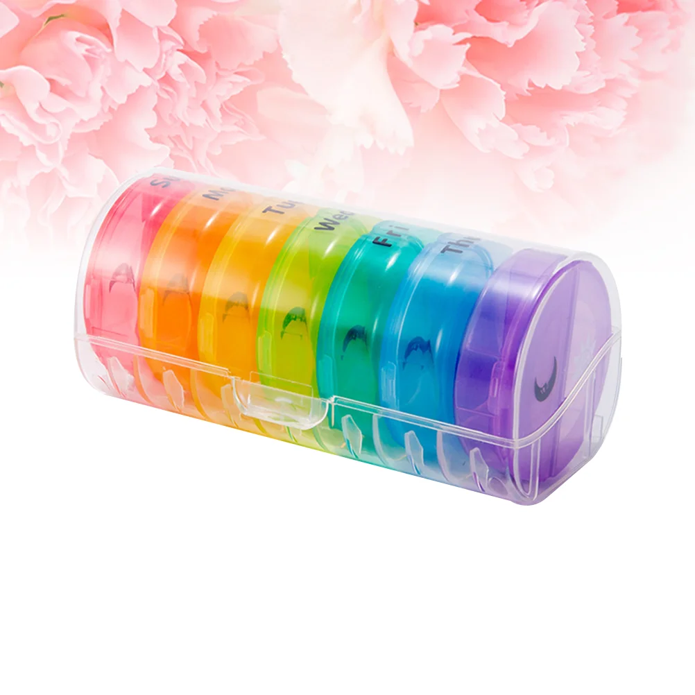 

Boxholder Weekly Case Organzier Dispenser Containers Planner Travel Casesreminder Storage Supplement Daily Vitamin Organizer Day
