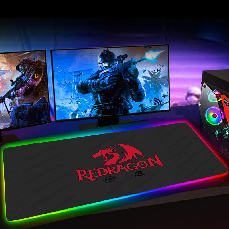 Коврик для мыши Redragon RGB большой игровой компьютерный коврик Настольный с