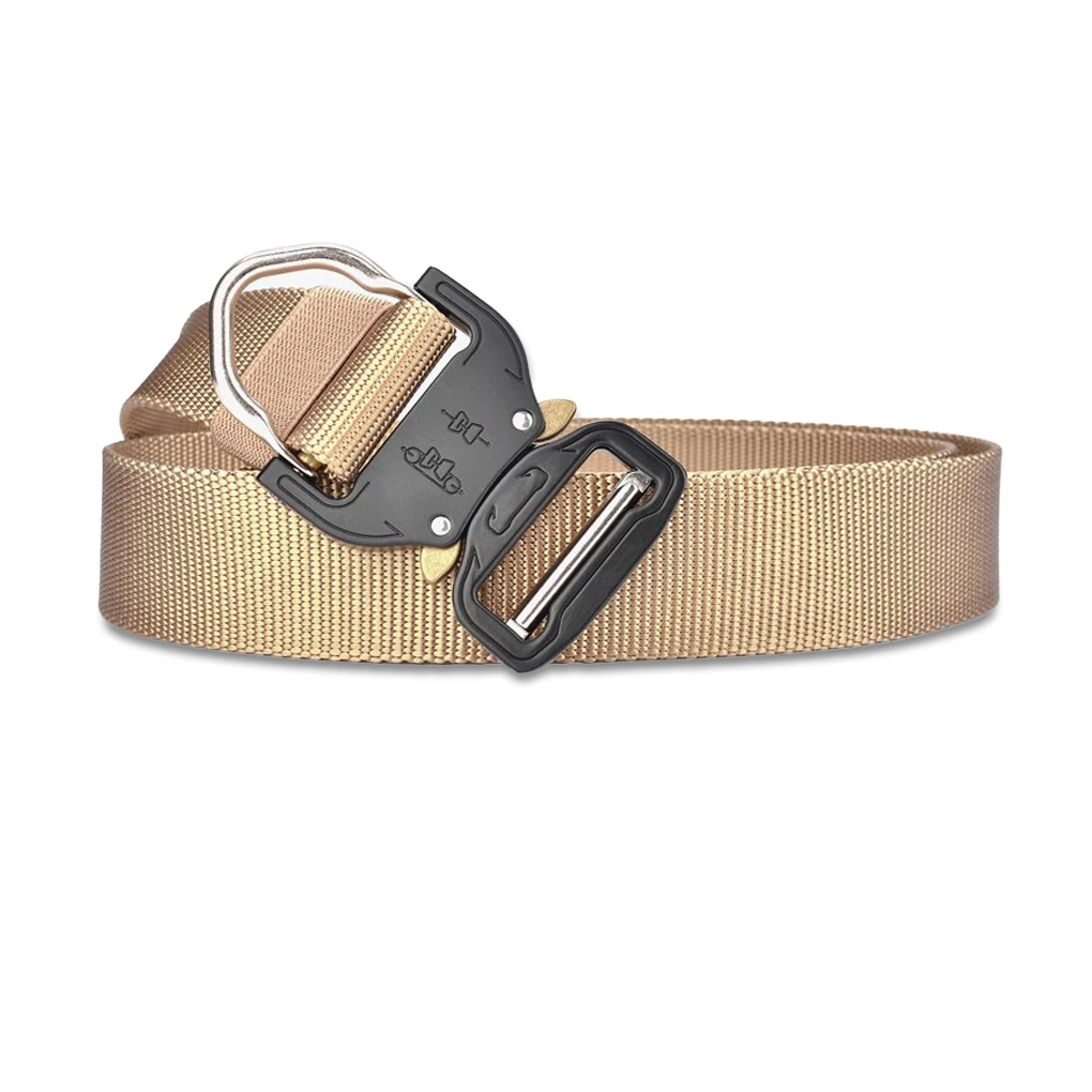 

Outdoor Sport Belts Survival Climbing Buckle Waistband Portable 125cm Fishing Clothing Replacement Waist Strap Khaki