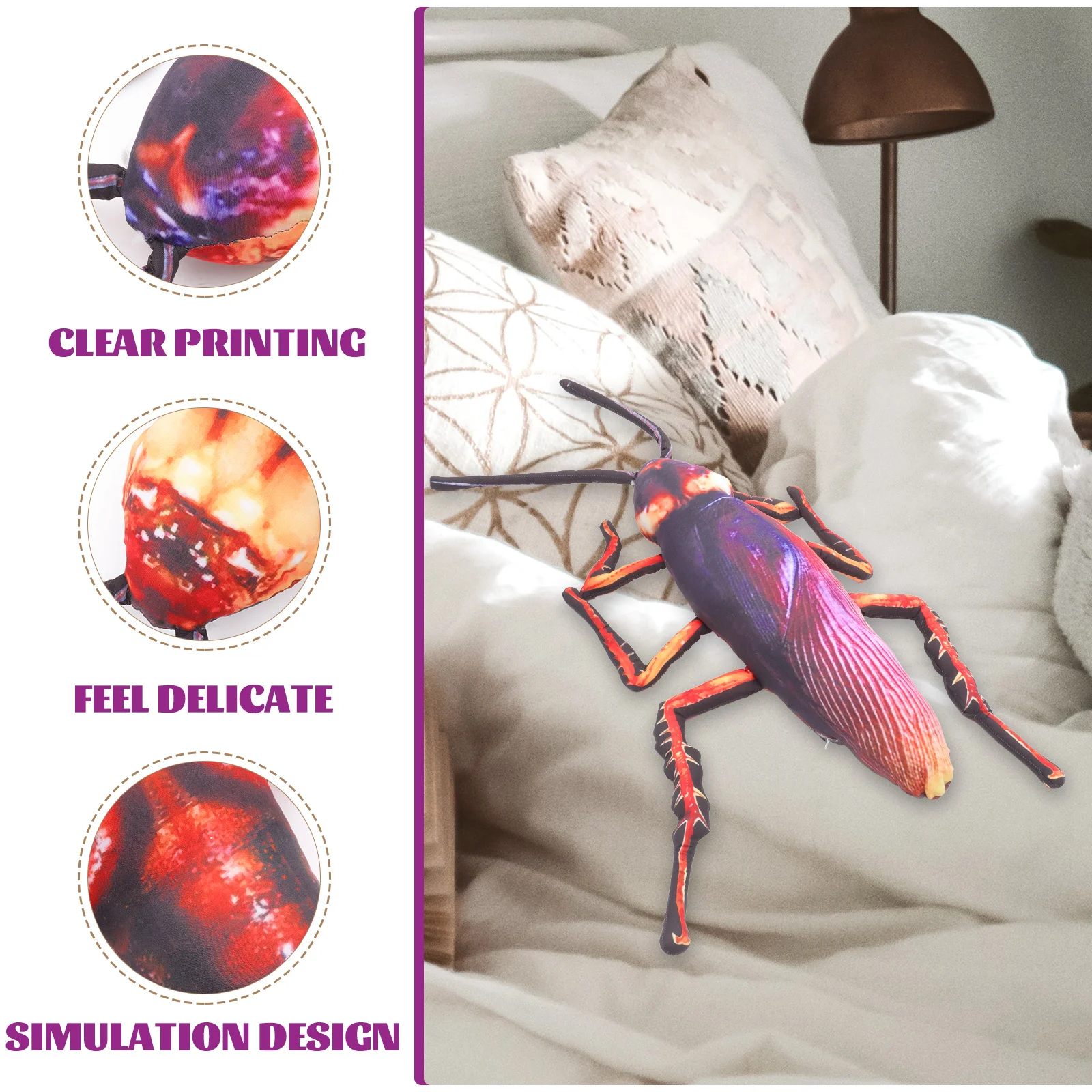 

Cockroach Small Toys Fake Simulated Prank Roach Modelss Funny Cognitive Bidoof Plush