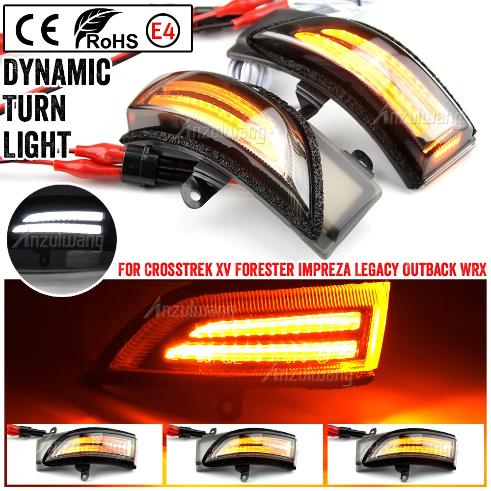 

2 шт. для Subaru WRX STI Legacy Crosstrek Impreza Outback Forester, динамическая вспышка, фотолампа