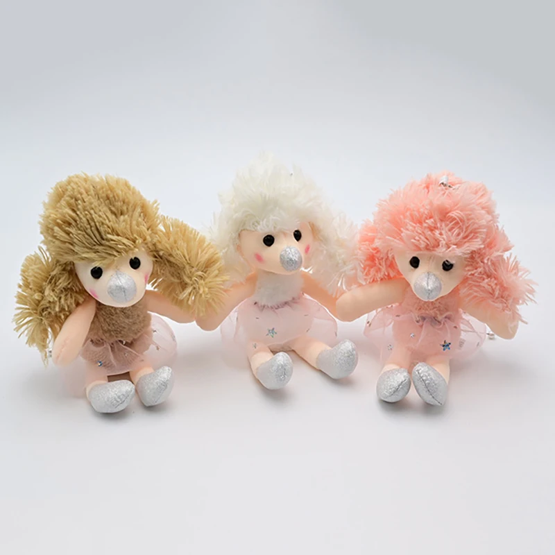 

22cm New Cartoon Poodle Plush Toys Cute Dog Plush Doll Kawaii Soft Stuffed Animal Plush Keychain Pendant Kids Bag Charm Gifts